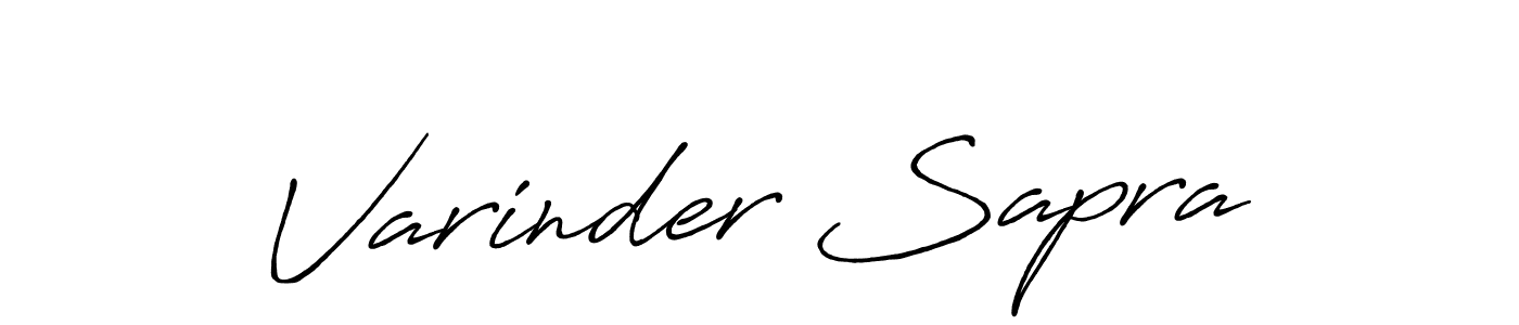Make a beautiful signature design for name Varinder Sapra. Use this online signature maker to create a handwritten signature for free. Varinder Sapra signature style 7 images and pictures png